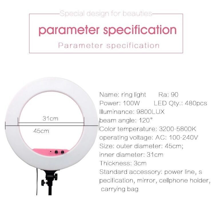 Lifei LF-R480 Ring Led Işık (Beyaz)