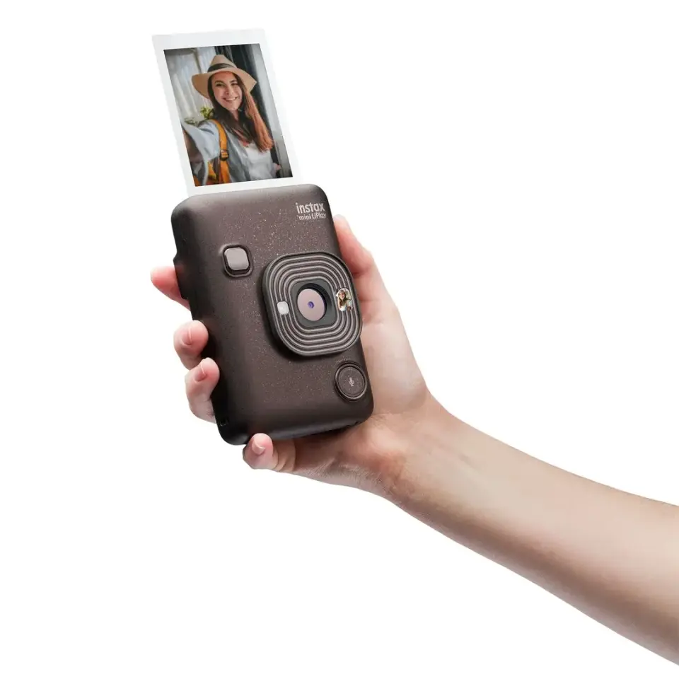 Instax Mini LiPlay Fotoğraf Makinesi Deep Bronze + 20'li Film ve Çanta Set