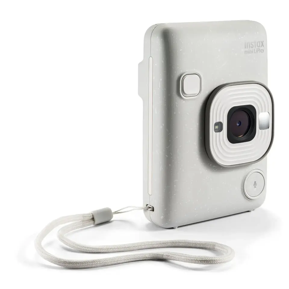 Instax Mini LiPlay Fotoğraf Makinesi Misty White + 20'li Film ve Çanta Set
