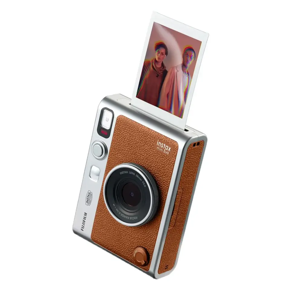 Instax Mini Evo Fotoğraf Makinesi Kahverengi + 20'li Film