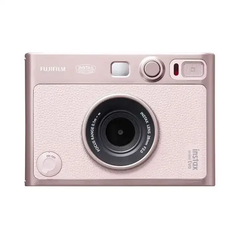 Instax Mini Evo Fotoğraf Makinesi Gentle Rose + 20'li Film ve Çanta Set