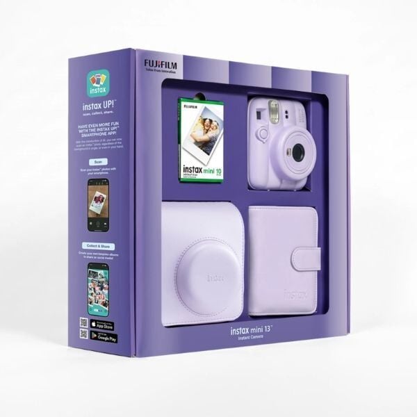 Instax Mini 13 Fotoğraf Makinesi Lila Bundle Box