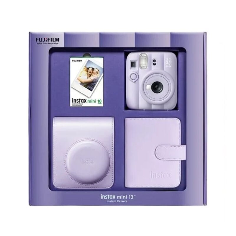 Instax Mini 13 Fotoğraf Makinesi Lila Bundle Box