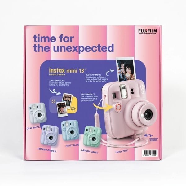 Instax Mini 13 Fotoğraf Makinesi Pembe Bundle Box