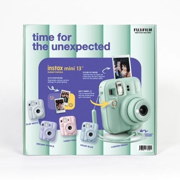 Instax Mini 13 Fotoğraf Makinesi Yeşil Bundle Box