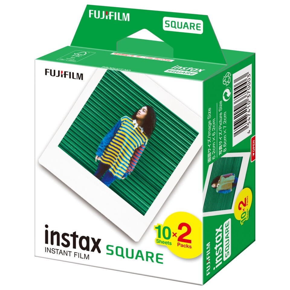 Instax Square SQ40 Fotoğraf Makinesi Siyah ve 20'li Film