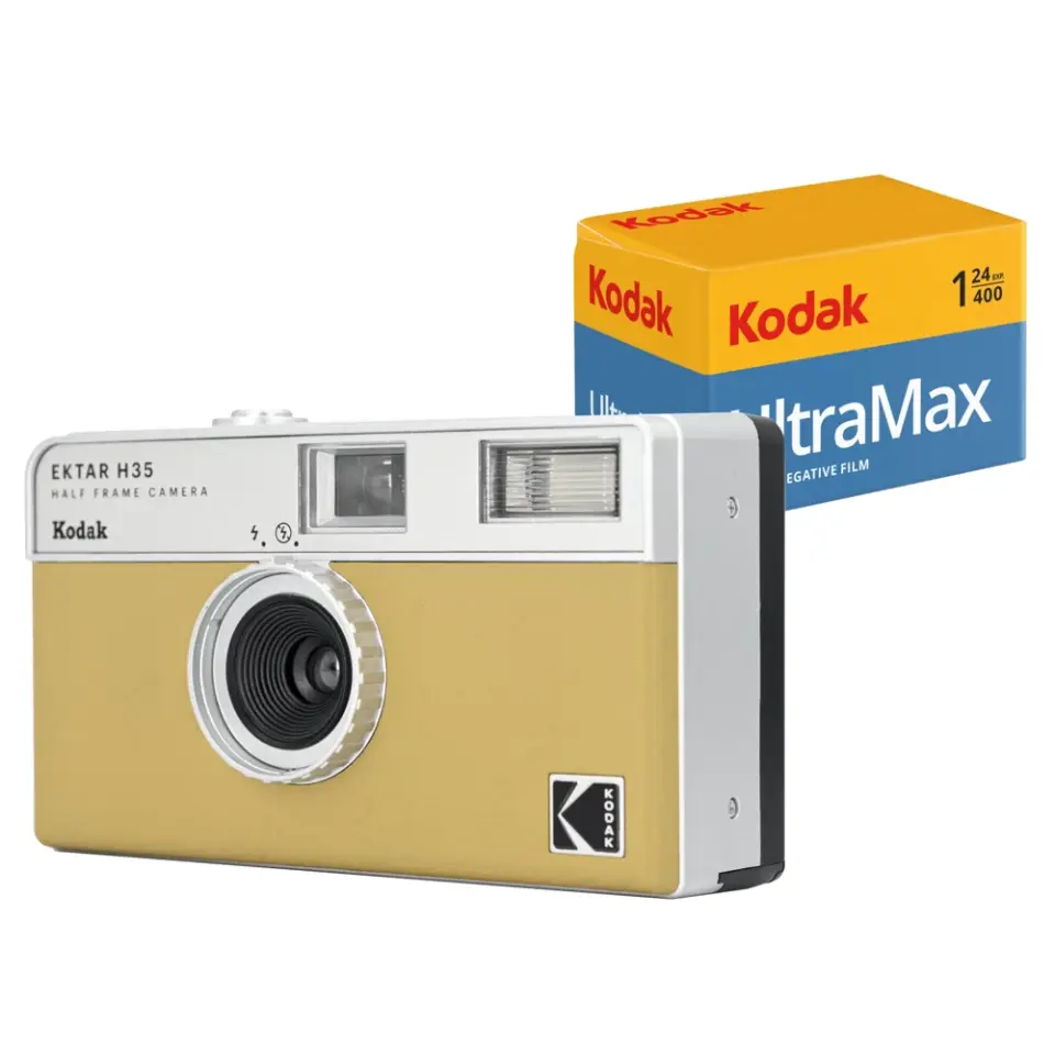 Kodak Ektar H35 135mm Filmli Fotoğraf Makinesi + Kodak Ultramax 24 Poz Film (Kum)