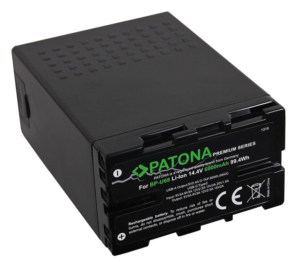 Patona 1316 Premium Batarya Sony BP-U68