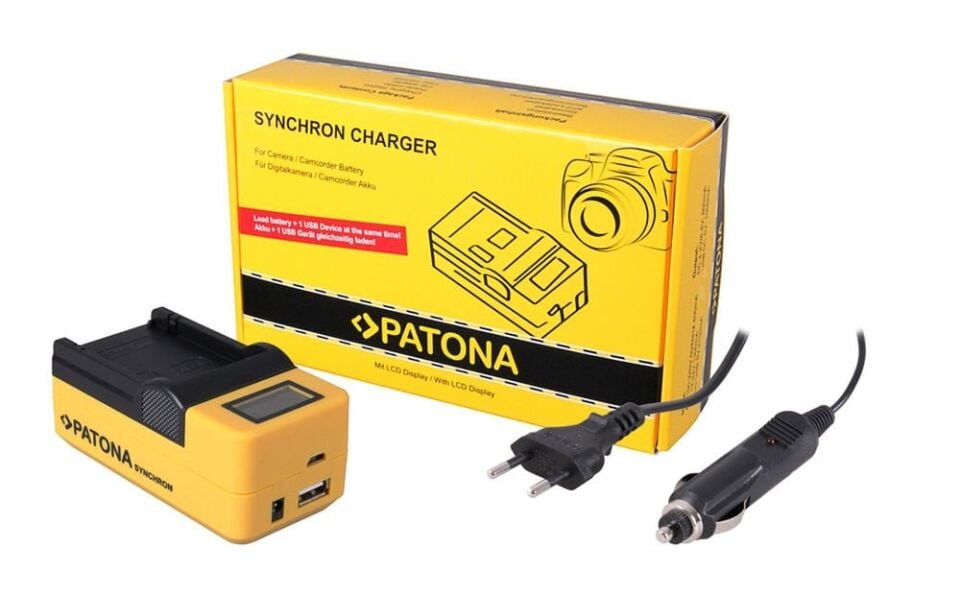 Patona 4645 Standart Seri Synchron Usb Şarj Aleti Fuji Npw-126 With Lcd