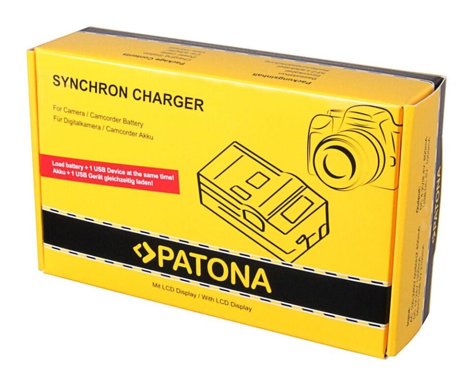 Patona 4645 Standart Seri Synchron Usb Şarj Aleti Fuji Npw-126 With Lcd