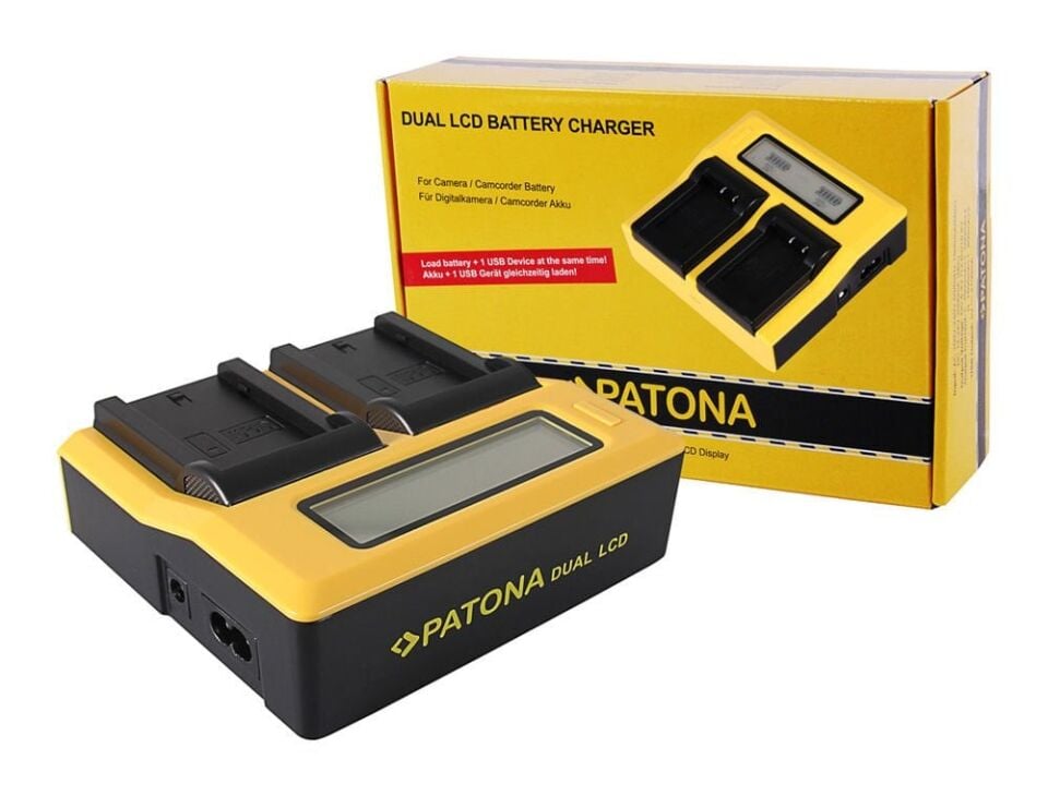 Patona 7683 Standart Seri İkili Lcd Usb Şarj Aleti Sony Np-Fz100
